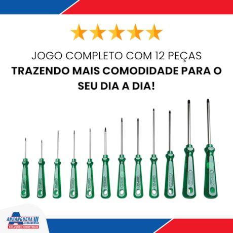 Jogo de Chaves Torx T6 a T45 com 12 Peças 44350212 TRAMONTINA PRO-1e99528b-e5ab-434d-ac16-8ca63b6f51d3