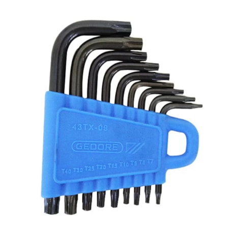 Jogo de Chaves Torx Tipo L T7-T40 com 9 Peças 43TX-09 GEDORE-24b34a4b-3d66-47c7-808e-d64a81493e95