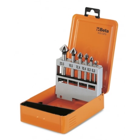 Jogo de Escareador HP HSS DIN 335c 6.6 a 20.5mm 90gr 6 Peças 426/SP6 BETA-01cd03f9-6625-4e75-bdd4-1b5a5a5383ea
