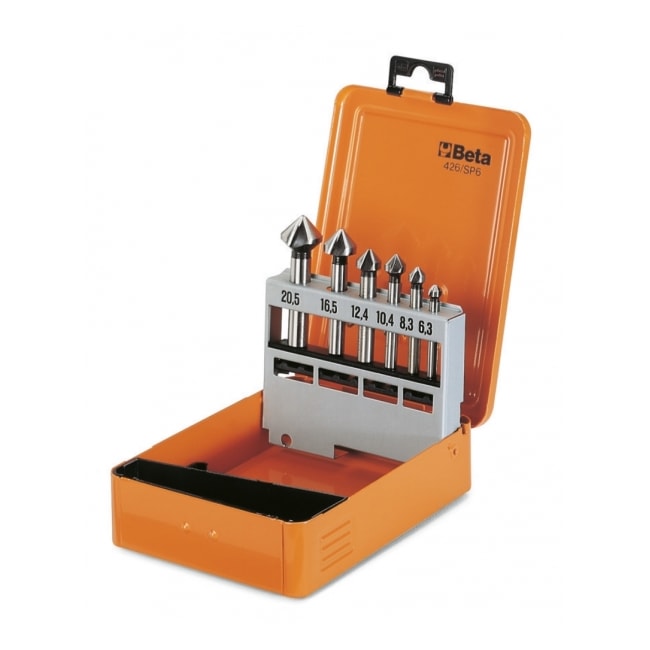 Jogo de Escareador HP HSS DIN 335c 6.6 a 20.5mm 90gr 6 Peças 426/SP6 BETA-fbbd2cd1-b9d3-4708-aa33-6605f2b3c06e