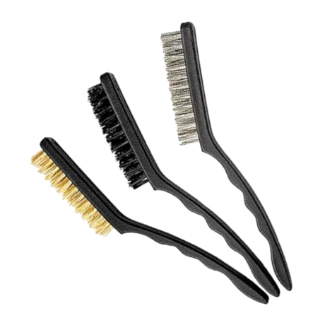 Jogo de Escovas Manuais Aço/Nylon/Latão Grande com 3 Peças 748639 MTX-31b393fb-9e1a-4dd2-a215-03b3728df58d