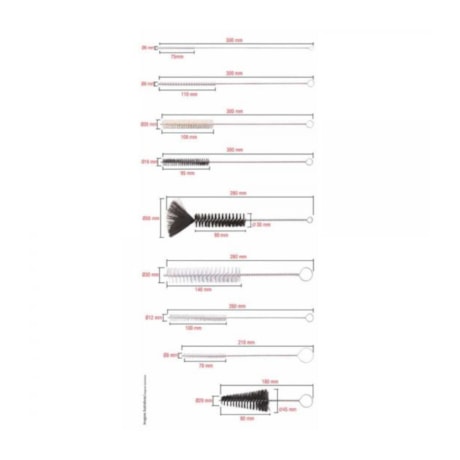 Jogo de Escovas Tubular de Nylon com 9 Peças 6325009000 VONDER-60200793-5e77-492f-b655-650ee2b28c0a
