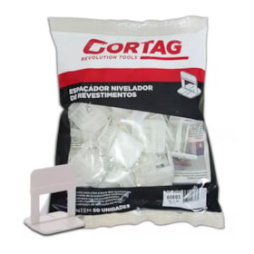 Jogo de Espaçador e Nivelador 2.0mm com 50 Peças 61296 CORTAG