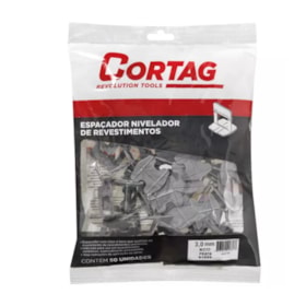 Jogo de Espaçador e Nivelador 3.0mm com 50 Peças 61695 CORTAG