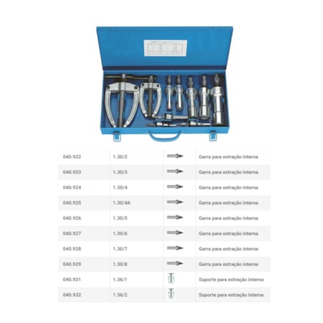 Jogo de Extratores Internos com 10 Peças 12 A 70mm 1.31/2 GEDORE-e79ffcd0-71d7-4d46-91e2-d5bf7d758ff0
