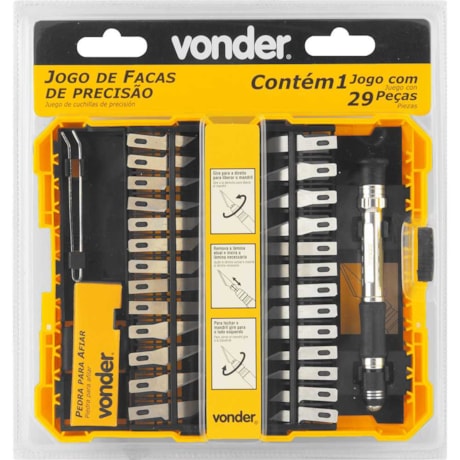 Jogo de Facas de Precisão com 29 Peças 3599029000 VONDER-edf74745-9d2c-4896-8382-f5cbd6876581