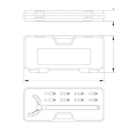 Jogo de Ferramentas Auto Ajustável para Travar Polias do Comando de Válvulas 9 Peças 46004000 TRAMONTINA PRO-d871a040-437d-4790-b615-fae353decca3