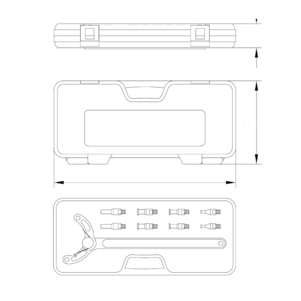 Jogo de Ferramentas Auto Ajustável para Travar Polias do Comando de Válvulas 9 Peças 46004000 TRAMONTINA PRO-1060dac7-96a6-42dc-baa2-9fb58d44cb74