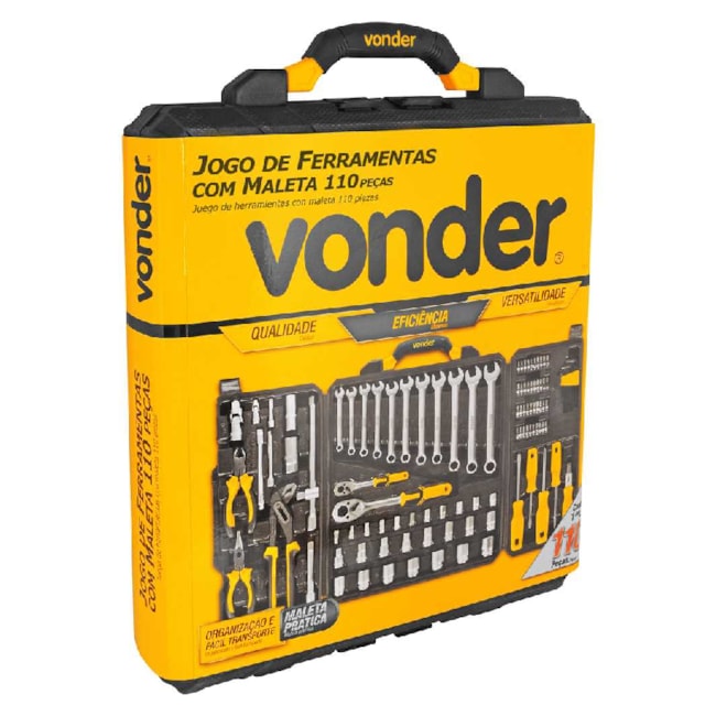 Jogo de Ferramentas com 110 Peças e Maleta 3599110105 VONDER-57ef8b91-5edd-42fa-949d-dbbfe6953e0b