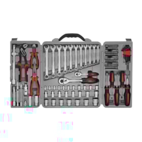 Jogo de Ferramentas com 110 Peças Maleta Plástica 980803 WORKER