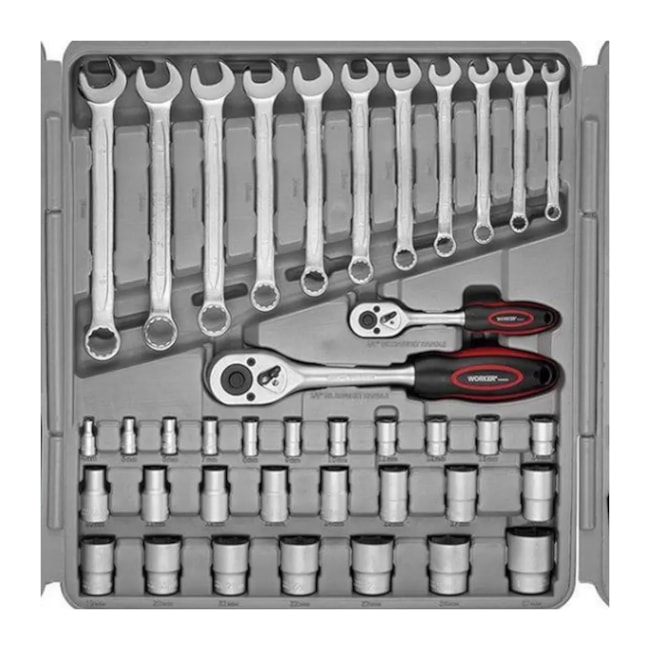 Jogo de Ferramentas com 110 Peças Maleta Plástica 980803 WORKER-ce4d3270-022b-4539-8422-e1739e7f2cca