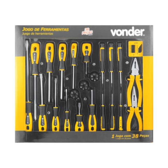 Jogo de Ferramentas com 38 Peças 3072038000 VONDER-3e0a20b9-fdd2-43b5-970e-cc9d985cdfc2
