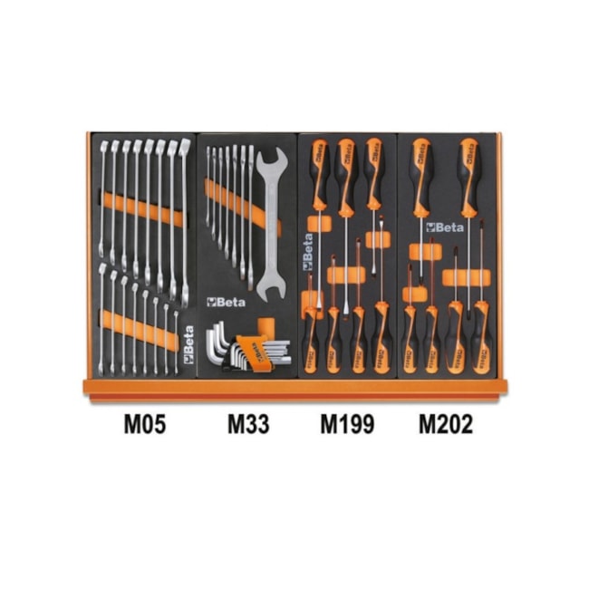 Jogo de Ferramentas com Bandeja em EVA 91 Peças 5904VU/1M BETA-a8682cf5-0646-46f7-9390-2b76ee724aba