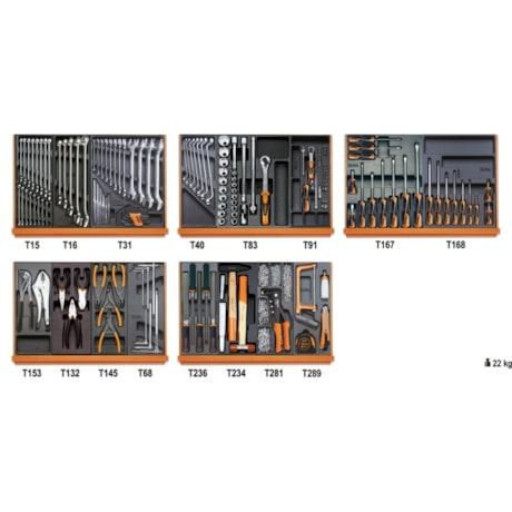 Jogo de Ferramentas com Bandejas em ABS 153 Peças 5904VI/2T BETA-a4b43233-6a0c-4aaa-ad2c-aa8ba88ab742
