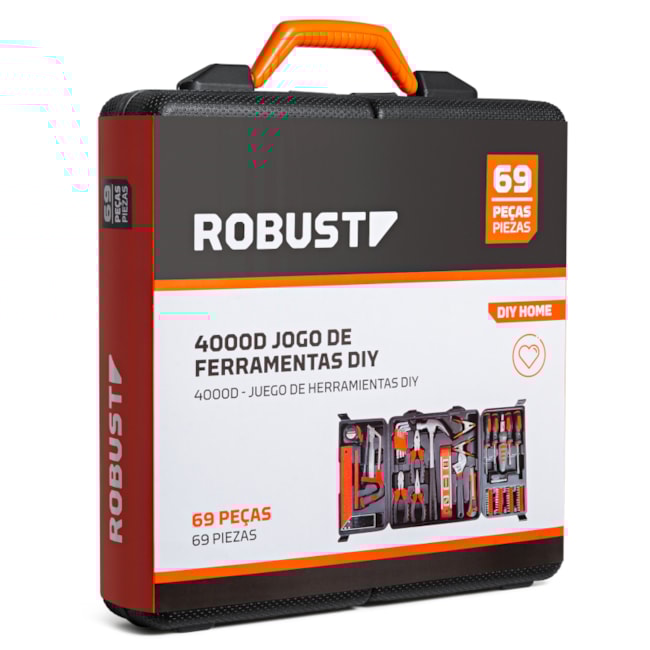 Jogo de Ferramentas DIY Reparos e Manutenções com 69 Peças 4000D S21003069 ROBUST-050c6431-3ef5-4dc0-9d96-f6e5eb3e94cc