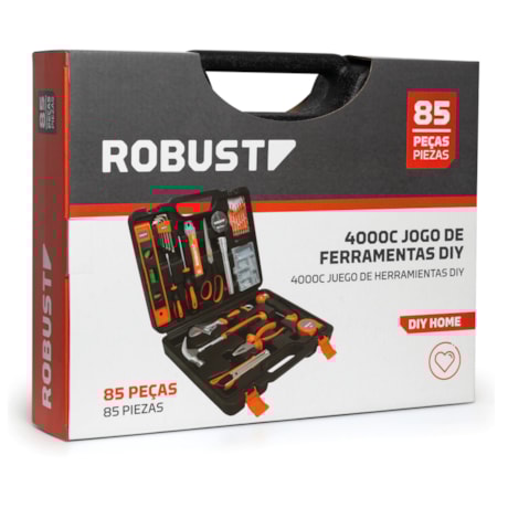 Jogo de Ferramentas DIY Reparos e Manutenções com 85 Peças 4000C S21003085 ROBUST-88daf71e-0068-49a4-b695-1cfa11447cbd