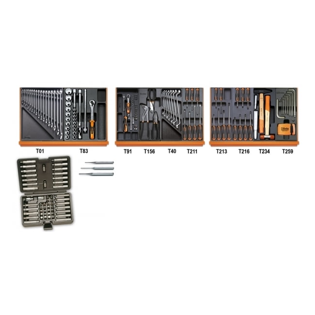 Jogo de Ferramentas em Bandejas de ABS 5904VU/4T BETA-823f2b9b-85f2-4de4-b015-2136bd81e1b3