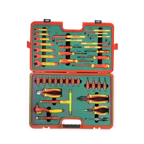 Jogo de Ferramentas Isoladas IEC 60900 1000V VDE Maleta com 39 Peças ST09933 SATA
