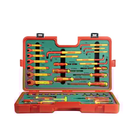 Jogo de Ferramentas Isoladas IEC 60900 1000V VDE Maleta com 39 Peças ST09933 SATA-b162314f-0d6a-4a45-88f0-32a95bd96095