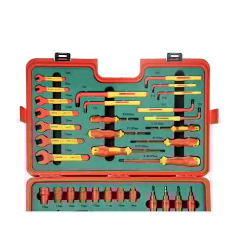 Jogo de Ferramentas Isoladas IEC 60900 1000V VDE Maleta com 39 Peças ST09933 SATA-7c63bddd-000b-4199-9bbb-da1127c67b91