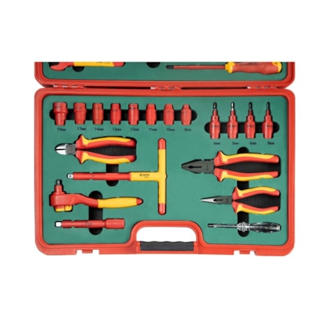 Jogo de Ferramentas Isoladas IEC 60900 1000V VDE Maleta com 39 Peças ST09933 SATA-9c84d507-c2a3-40be-b90e-8db8042601b7