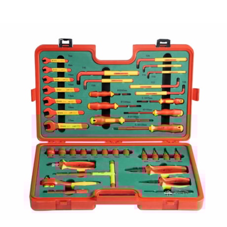 Jogo de Ferramentas Isoladas IEC 60900 1000V VDE Maleta com 39 Peças ST09933 SATA