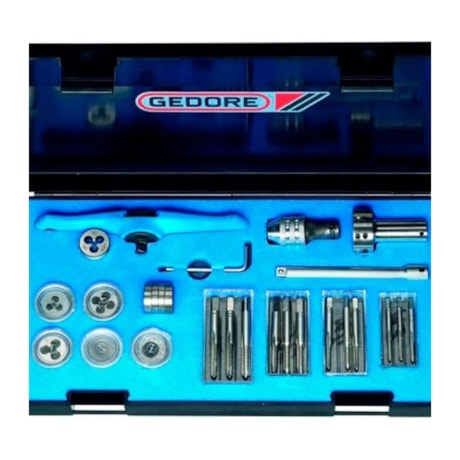 Jogo de Ferramentas Machos e Cossinetes M3 A M6 com 33 Peças 8553 GEDORE-1051d19a-b0e0-4d68-b942-7df82daec48b