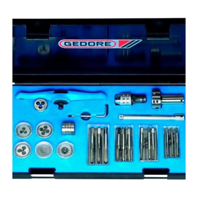 Jogo de Ferramentas Machos e Cossinetes M3 A M6 com 33 Peças 8553 GEDORE-4a366362-7680-436d-a28c-60d47a26db2b