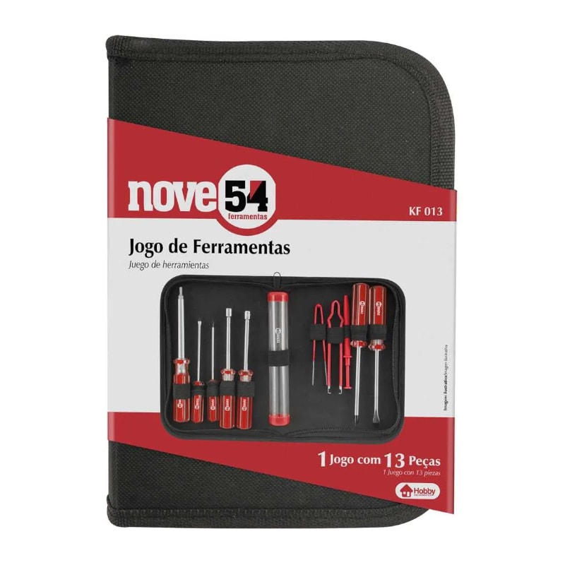Jogo de Ferramentas Manuais com 13 Peças 3599130130 KF 013 NOVE54