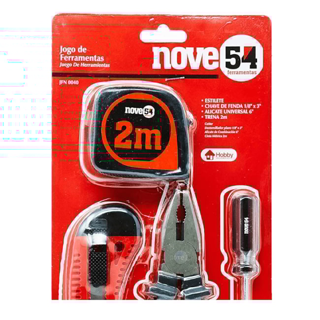 Jogo de Ferramentas Manuais com 4 Peças JF 040 NOVE54-3964f889-91cd-479d-bba5-c66e59641d81