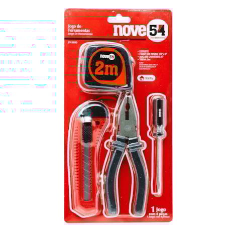 Jogo de Ferramentas Manuais com 4 Peças JF 040 NOVE54-1daaf597-b0b3-40fb-b6a0-8a6b2aa82e1e