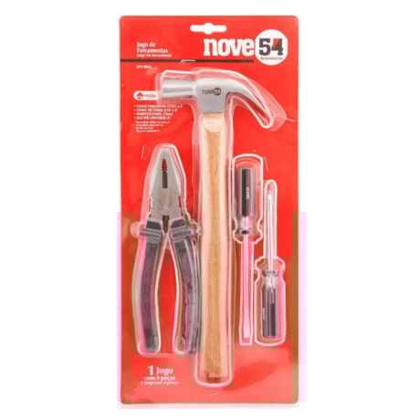 Jogo de Ferramentas Manuais com 4 Peças JF 042 NOVE54-4403dc19-3357-4917-86f5-0701616989b0