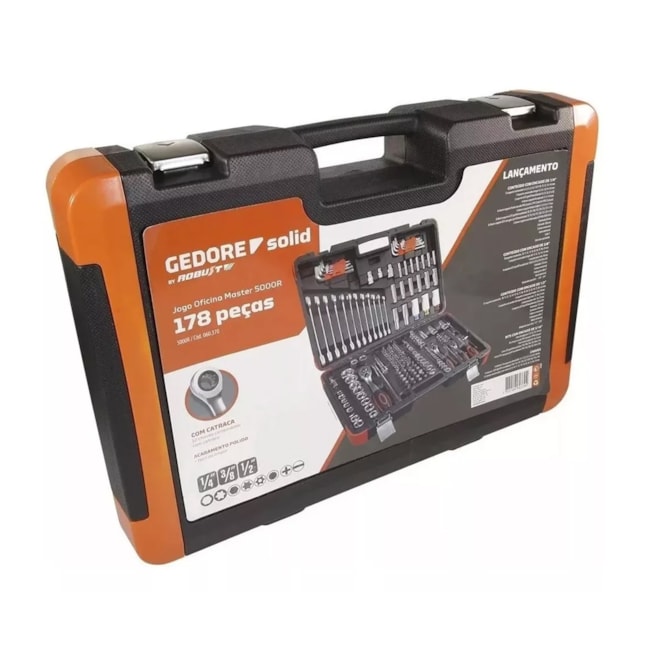 Jogo de Ferramentas Oficina Master 178 Peças com Maleta 5000R GEDORE ROBUST-8713069d-df29-4087-b5ac-f969700f330f