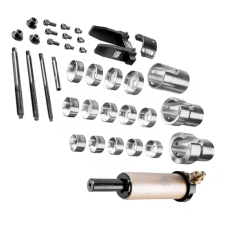 Jogo de Ferramentas para Extrair e Instalar Buchas de Braços Oscilantes Inferiores de Utilitários com 36 Peças 103600 RAVEN