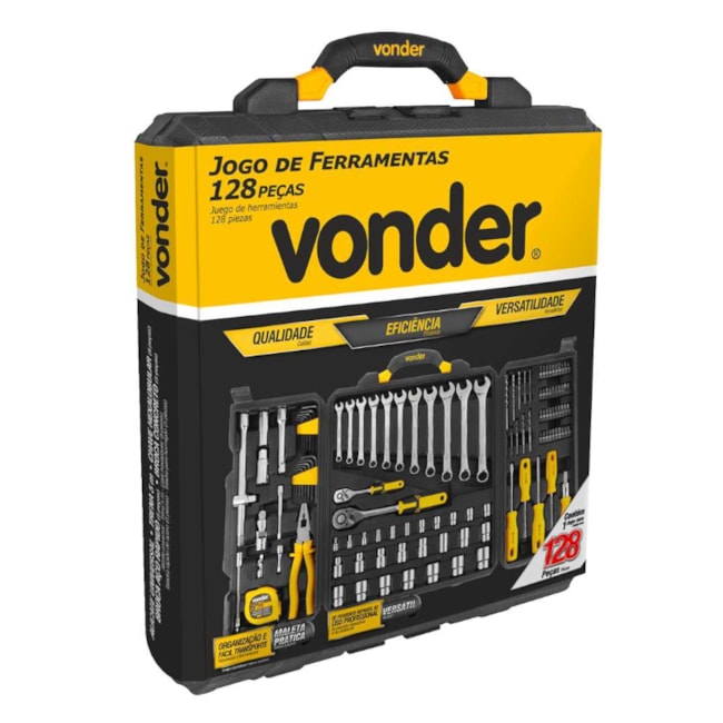 Jogo de Ferramentas para M.R.O com 128 Peças 3599110128 VONDER-572f2cf2-8410-4153-a535-038fb3cb1d53