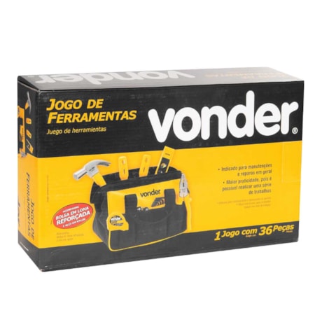 Jogo de Ferramentas para M.R.O com 36 Peças com Bolsa 3599100036 VONDER-80df041a-2cb3-42ff-8aca-b08446fc73c5