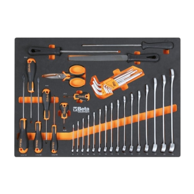 Jogo de Ferramentas para Manutenção Geral para Carro C04 com 196 Peças KIT/PRM1 BETA-79208200-6b23-456e-bc49-f000a6be36fe