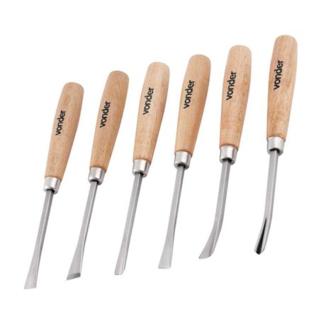 Jogo de Formões para Escultura com 6 Peças 3552600000 VONDER-3d839afa-85c3-4119-9639-caf26ca007ac