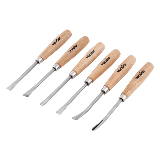 Jogo de Formões para Escultura com 6 Peças 3552600000 VONDER-9aaf679a-c664-4471-ac5d-266296e52e51