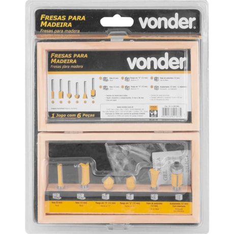 Jogo de Fresas para Madeira com 6 Peças 5314060060 VONDER-83afa984-2920-455d-b9e1-b2ce34e1ce86