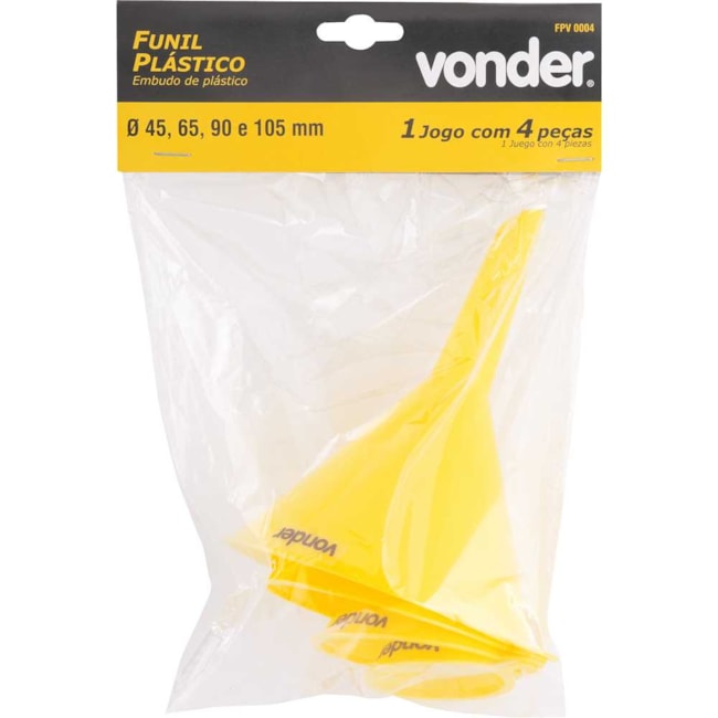 Jogo de Funis Plásticos com 4 Peças 5167040000 VONDER-f13d27af-8421-4716-9205-ac035fdea3cb