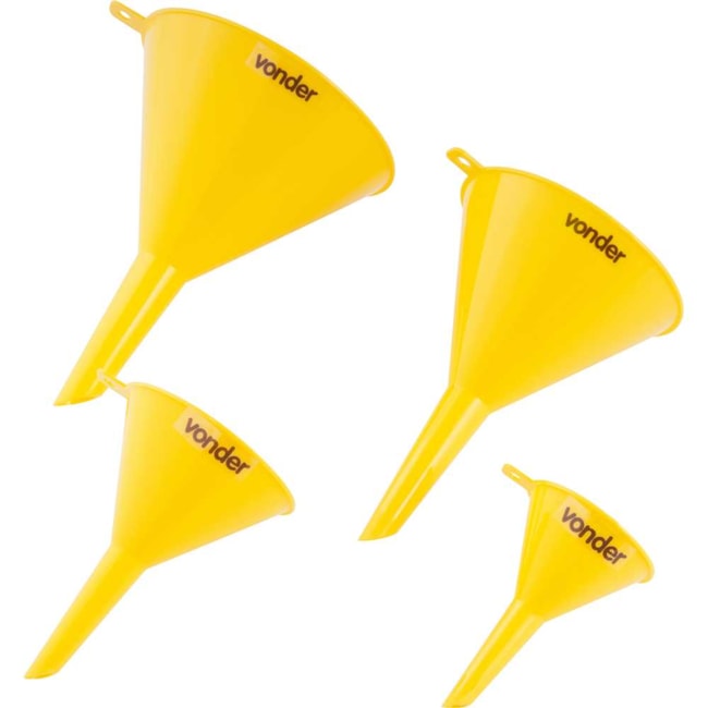 Jogo de Funis Plásticos com 4 Peças 5167040000 VONDER-1b219bae-e798-4591-94b3-4478eb70b40f