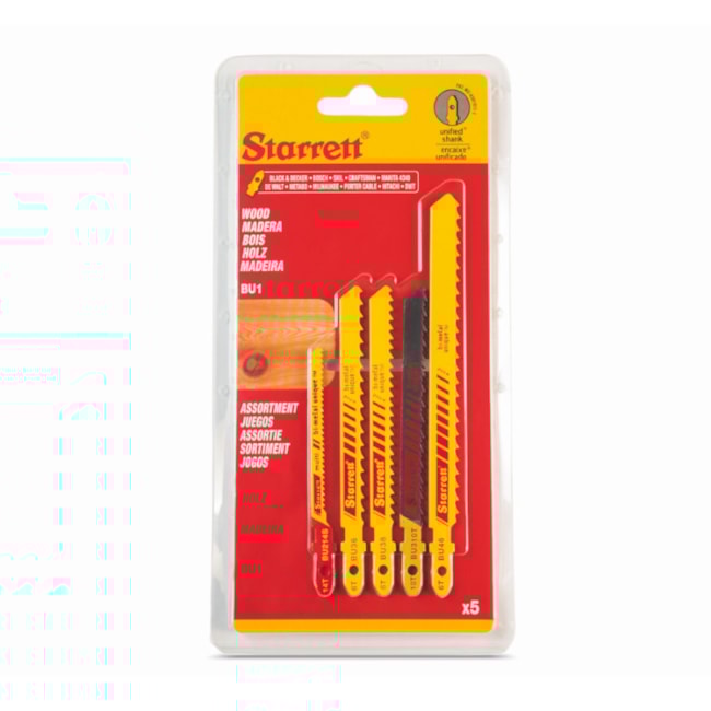 Jogo de Lâminas de Serra Tico Tico Bimetal para Madeira 5 Peças BU1 STARRETT-30e6a75b-37c7-4d9f-9295-9832dfcd1951