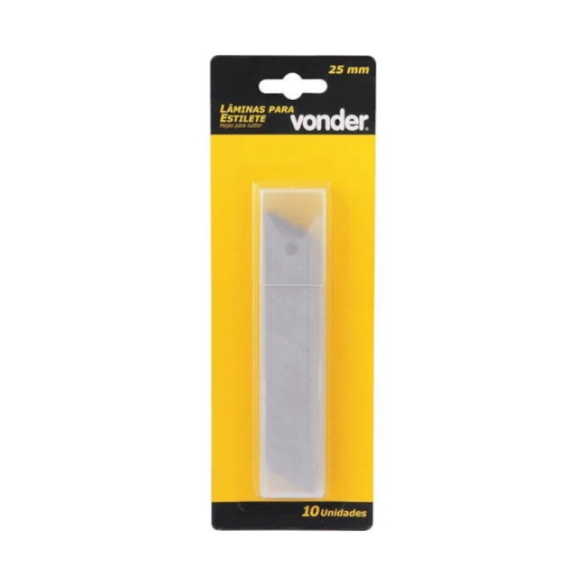 Jogo de Lâminas para Estilete Trapezoidal com 10 Lâminas 3599250001 VONDER-9841e647-b40e-4e27-bb96-b00dee7a1150