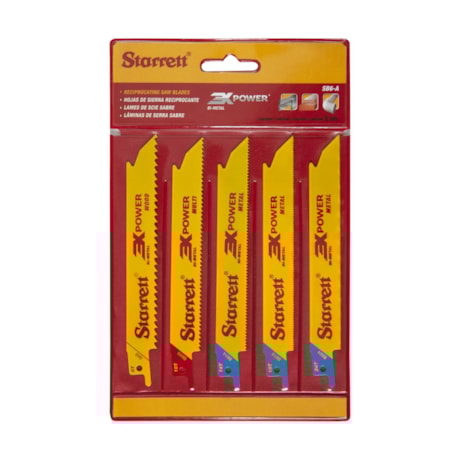 Jogo de Lâminas Serra Sabre Bimetal 5 Peças SB6-A STARRETT-12a2ba3d-25a1-4b0d-9616-d3737c765cbf