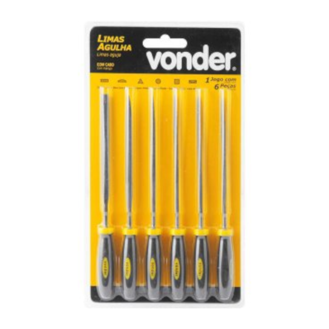 Jogo de Lima Agulha com Cabo 6 peças 150mm 4311000006 VONDER-e6006709-ddf3-4965-b14e-0b39d83f7019