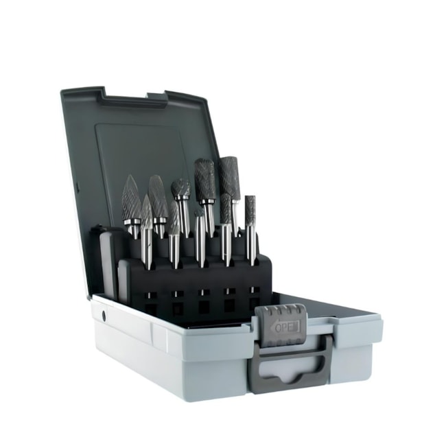 Jogo de Lima Rotativa Quebra Cavaco com 10 Peças KIT10LMROT HT-116ff964-592a-4cec-896a-0453215b8e56