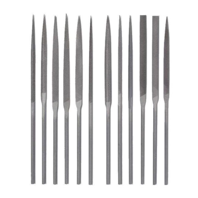 Jogo de Limas Agulha 140mm sem Cabo de 12 Peças ROCAST-5a60a0bc-22f1-4fb5-b3a0-163b4faf78ad