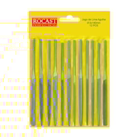 Jogo de Limas Agulha 140mm sem Cabo de 12 Peças ROCAST