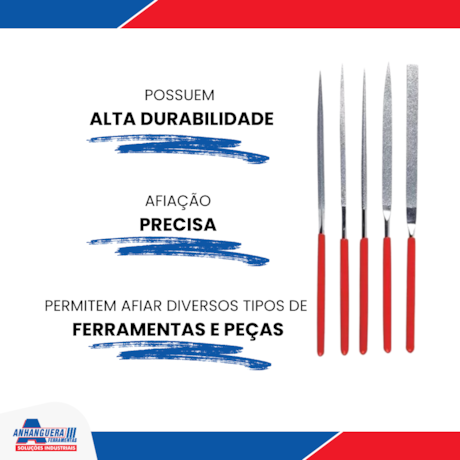 Jogo de Limas Agulha Diamantadas com 5 Peças 158339 MTX-e862d8ed-d5ec-4358-8813-4b8375c2d74b